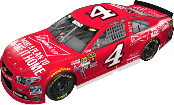 2015 Kevin Harvick 1/24th Budweiser "Make a Plan to Make it Home" Chevrolet SS